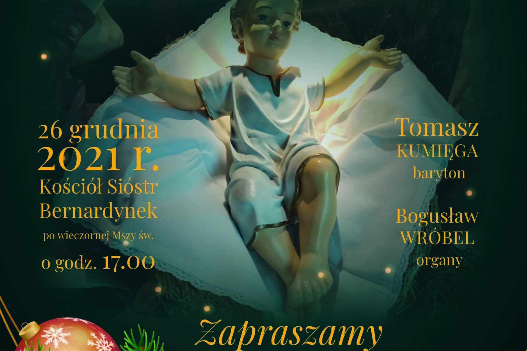 Koncert charytatywny dla Sióstr Bernardynek w Zakliczynie